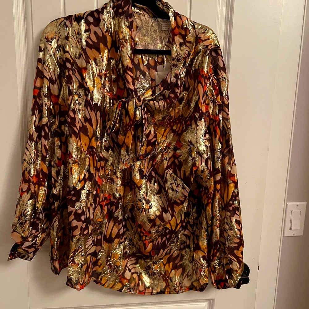 Beautiful foil print blouse